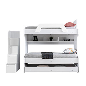 İnci Yavrulu Ranza -beyaz + 2 Adet Comfort Yatak