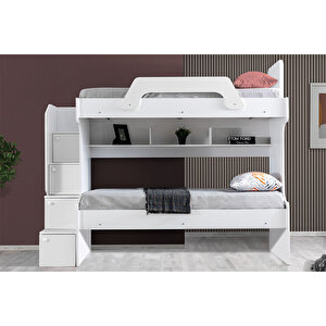 İnci Ranza Karyola - Beyaz + 2 Adet Comfort Yatak