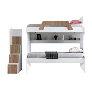 İnci Ranza Karyola - Ceviz + 2 Adet Comfort Yatak