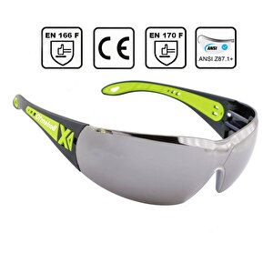 İş Güvenlik Gözlüğü Kaynak Gözlüğü Lazer Uv Koruyucu Toz Korumalı Gözlük Silikon Kulaklık Gümüş