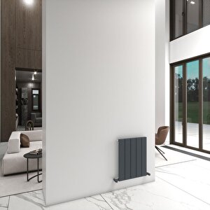 Angers Alüminyum Radyatör 60x39,5cm Kumlu Antrasit