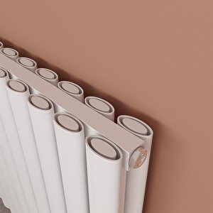 Tallis Double Alüminyum Radyatör 60x101cm Kumlu Beyaz