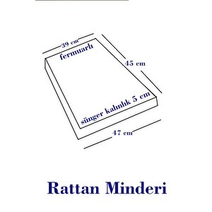 Mi̇rzade6 Adet Duck Bezi Rattan Minderi-elit Minder-32282-01