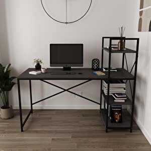 Smart Raflı Çalışma Masası Antrasit