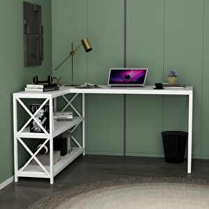 Flexy L Çalışma Masası Beyaz