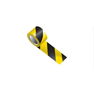 Sarı Siyah İkaz Bandı 500 Metre