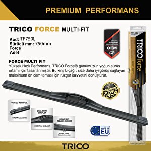 Trico Force Multifit Tek Silecek 750mm