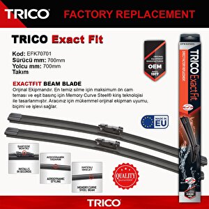 Trico Exactfit Takım Silecek Seti 700/700mm