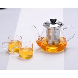 Master Süzgeçli Ateşe Dayanıklı Lüx Cam Demlik 970ml.
