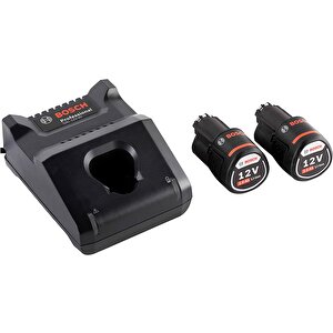 Akü Başlangıç Seti 2x2 Amper Yedek Akü Ve Şarj Aleti 12 Volt 1600a019r8