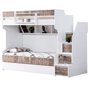 Cesur Yavrulu Ranza - Ceviz + 3 Adet Comfort Yatak