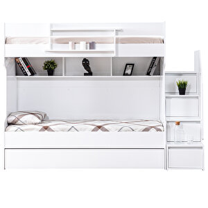 Cesur Yavrulu Ranza - Beyaz + 3 Adet Comfort Yatak