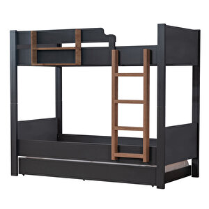 Asya Ranza Ayrılabilir Yavrulu Ranza - Ceviz + 3 Adet Comfort Yatak