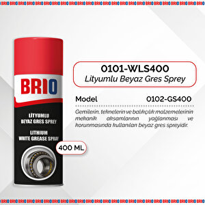 Lityumlu Beyaz Gres Sprey 400 Ml
