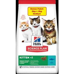 Hills Science Plan Kitten Ton Balıklı Yavru Kedi Maması 5 Kg (+2 Kg Hediyeli)