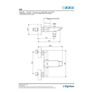 Eca Lia Banyo Duş Bataryası 20 Yıl Garantili 102102888