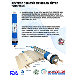 Light Gastro Pompalı .gümüş İyonlu Tatlandırıcılı. Alkali Ve Mineral Filitreli. 14 Aşama Su Arıtma Cihazı.