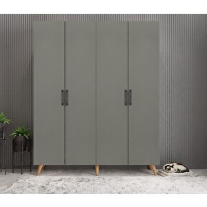 Sedef Portmanto Vestiyer Ayakkabılık Çam Füme 180 Cm Montaj Dahil