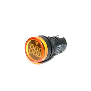 22 Mm Sarı Ledli Voltmetre