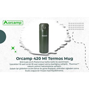 Mug Termos 420 Ml Yeşil (out-5150)