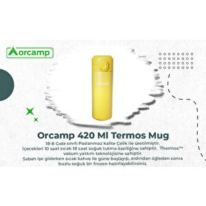 Mug Termos 420 Ml Sarı (out-5150)