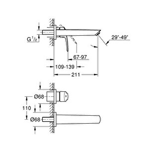 Grohe Eurosmart 2 Deli̇kli̇ Lavabo Bataryasi M-si̇ze - 2933830d