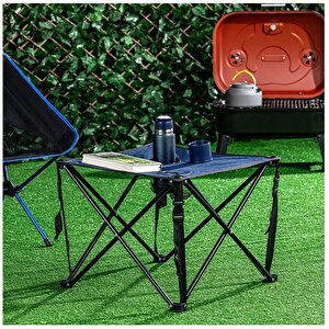 Çantalı Katlanır Kamp Piknik Koltuğu Masa Seti Bahçe Plaj Masalı Sandalye Takımı Bardaklı Askılı Set