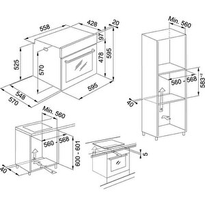 Smart Lınear Dıgıtal Fsl 86 H Xs Inox Fırın