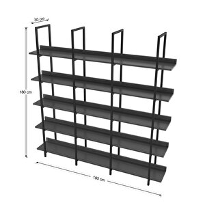 Loft Kitaplık Antrasit