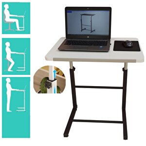 Depolife Akrobat Yan  Sehpa Notebook Laptop Bilgisayar Masası Yükseklik Ayarlı
