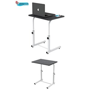 Yükseklik Ayarlı Laptop Sehpası Kahvaltı Ders Çalışma Bilgisayar Ofis Yemek Çocuk Masası Metal Ayak
