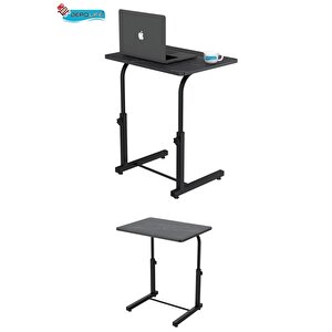 Yükseklik Ayarlı Laptop Sehpası Kahvaltı Ders Çalışma Bilgisayar Ofis Yemek Çocuk Masası Metal Ayak