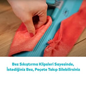 Ev Ofis İşyeri Superbright Cam Duvar Parke Zemin Silme Temizleme Püskürtmeli Su Hazneli Mop