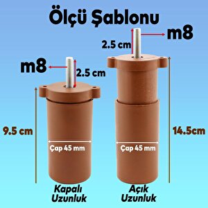 6'lı Set Mobilya Tv Ünitesi Çekyat Koltuk Kanepe Destek Ayağı 12 Cm Kahve Ahşap Desen Baza Ayakları