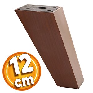 Linden Lüks Mobilya Kanepe Sehpa Tv Ünitesi Koltuk Ayağı 12 Cm Kahverengi Baza Ayak