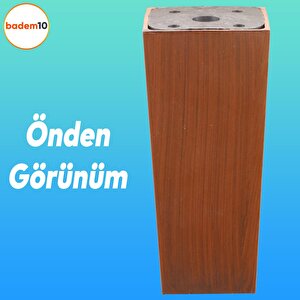 Linden Lüks Mobilya Kanepe Sehpa Tv Ünitesi Koltuk Ayağı 12 Cm Kahverengi Baza Ayak