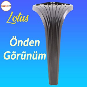 Lotus Lüks Mobilya Kanepe Tv Ünitesi Koltuk Ayağı 23 Cm Siyah Konsol Ayakları