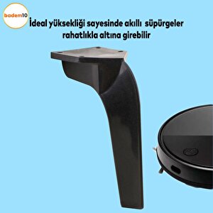 Repla Lüks Mobilya Kanepe Sehpa Tv Ünitesi Koltuk Ayağı 16 Cm Siyah Baza Ayakları