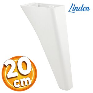 Linden Lüks Mobilya Kanepe Sehpa Tv Ünitesi Koltuk Ayağı 20 Cm Beyaz Baza Ayak