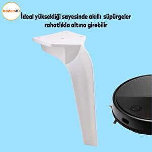 Repla Lüks Mobilya Kanepe Sehpa Tv Ünitesi Koltuk Ayağı 23 Cm Beyaz Baza Ayak