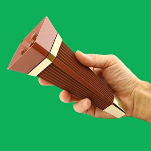 Alcazar Lüks Mobilya Kanepe Sehpa Tv Ünitesi Koltuk Ayağı Baza Ayak 15 Cm Ceviz Altın
