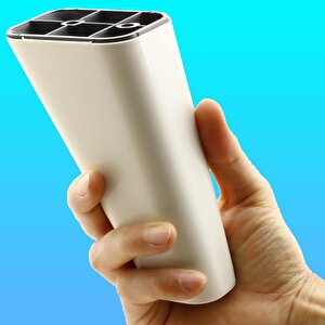 Linden Lüks Mobilya Kanepe Sehpa Tv Ünitesi Koltuk Ayağı 14 Cm Krem Oval Baza Ayak