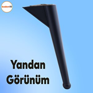Gonca Lüks Mobilya Kanepe Tv Ünitesi Koltuk Ayağı 20 Cm Siyah Konsol Ayakları