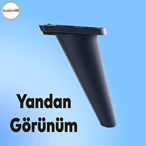 Regnum Lüks Mobilya Kanepe Sehpa Tv Ünitesi Koltuk Ayağı 16 Cm Siyah Baza Ayakları