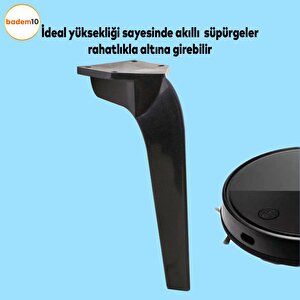 Repla Lüks Mobilya Kanepe Tv Ünitesi Konsol Koltuk Ayağı 19 Cm Siyah Ayakları
