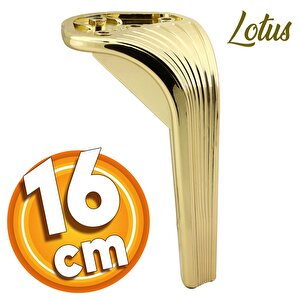 Lotus Lüks Mobilya Kanepe Sehpa Tv Ünitesi Koltuk Ayağı 16 Cm Gold Altın Baza Ayak