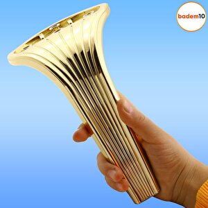 Lotus Lüks Mobilya Kanepe Sehpa Tv Ünitesi Koltuk Ayağı 16 Cm Gold Altın Baza Ayak