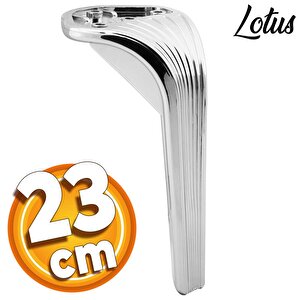 Lotus Lüks Mobilya Kanepe Tv Ünitesi Koltuk Ayağı 23 Cm Parlak Krom Konsol Ayakları