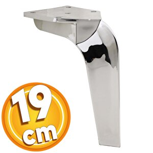 Repla Lüks Mobilya Kanepe Tv Ünitesi Konsol Koltuk Ayağı 19 Cm Parlak Krom Ayakları