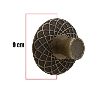 Dinar Çekmece Dolap Kapak Kulpu Kulbu 32 Mm Antik Sarı Metal Kulp